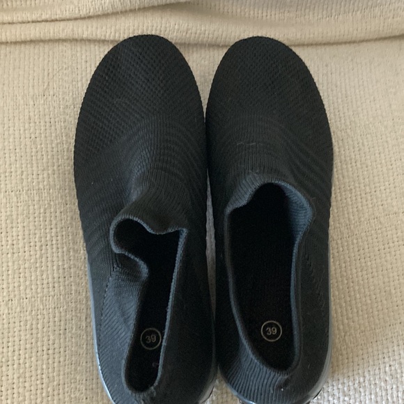 Womens Stretch ribbed block heal slip ins - Picture 4 of 7